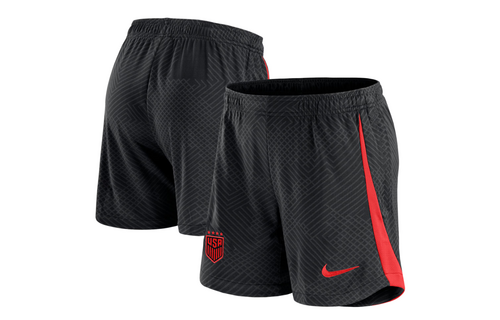 Nike Womens USA United States USWNT 2023-24 DriFit Strike Shorts - Black/Speed Red