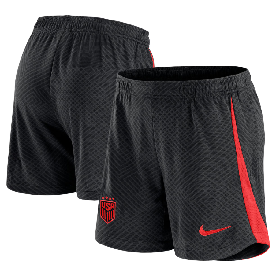 Nike Womens USA United States USWNT 2023-24 DriFit Strike Shorts - Black/Speed Red