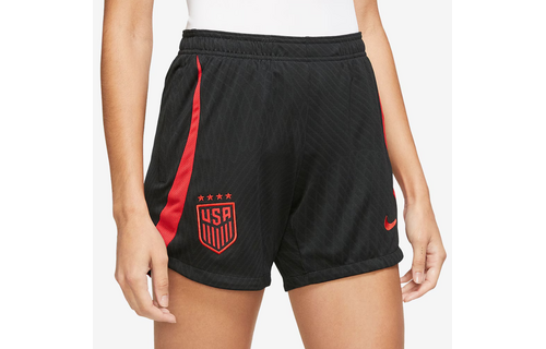 Nike Womens USA United States USWNT 2023-24 DriFit Strike Shorts - Black/Speed Red