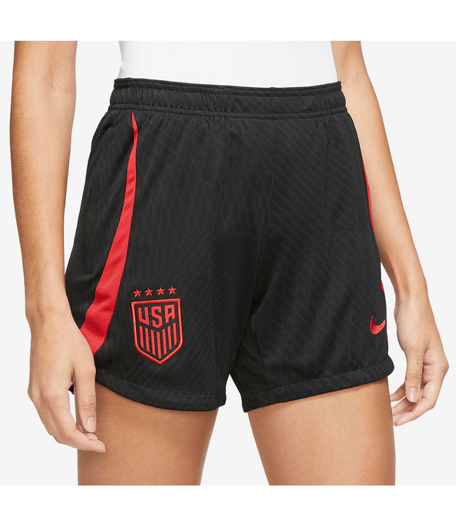 Nike Nike Womens USA United States USWNT 2023-24 DriFit Strike Shorts - Black/Speed Red