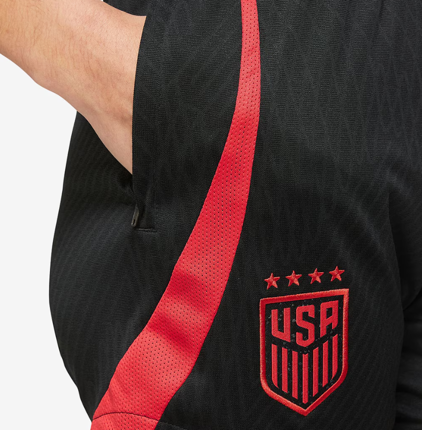 Nike Womens USA United States USWNT 2023-24 DriFit Strike Shorts - Black/Speed Red