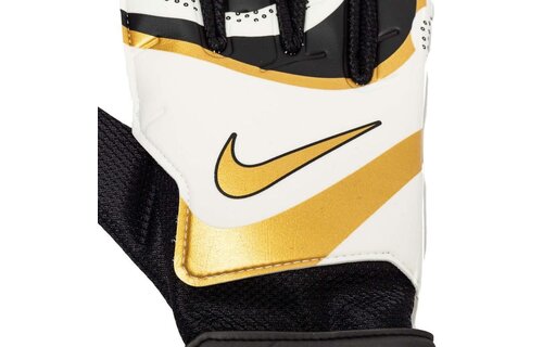 Nike Match Goalkeeper Gloves - Black/White/Metallic Gold Coin