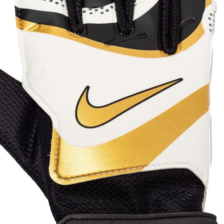 Nike Match Goalkeeper Gloves - Black/White/Metallic Gold Coin