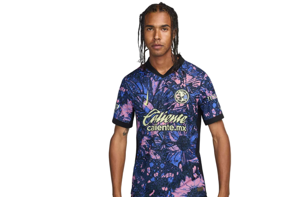Nike Club America 2024-25 Authentic Third Jersey - Medium Blue/Black/Lemon Chiffon