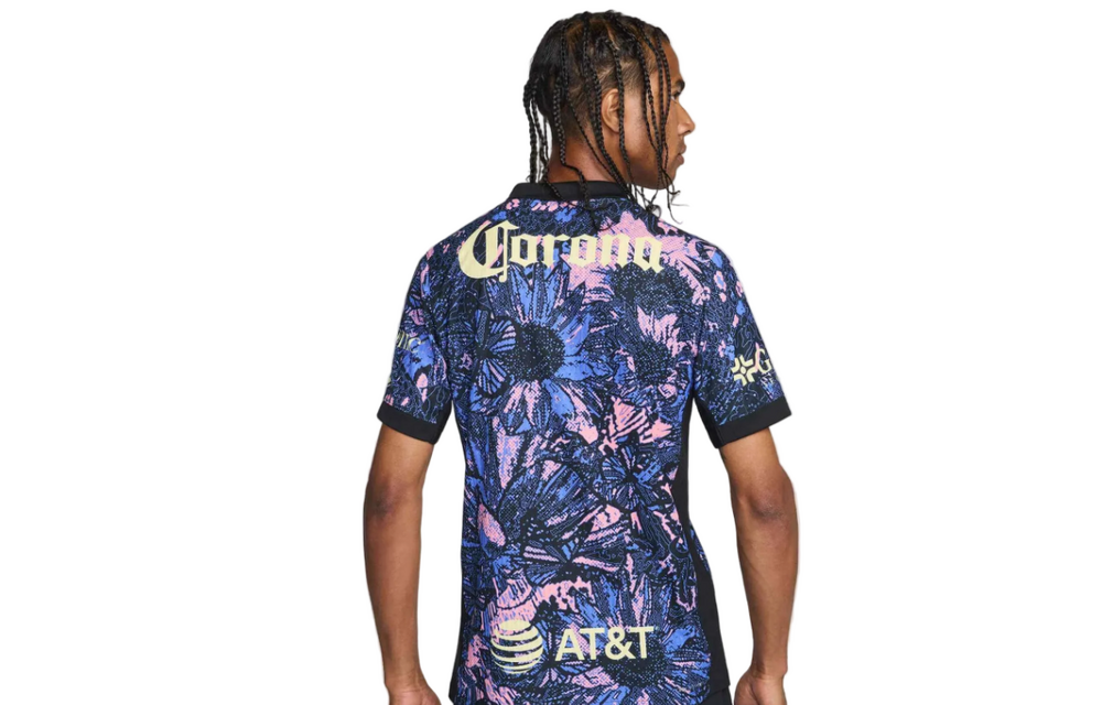 Nike Club America 2024-25 Authentic Third Jersey - Medium Blue/Black/Lemon Chiffon