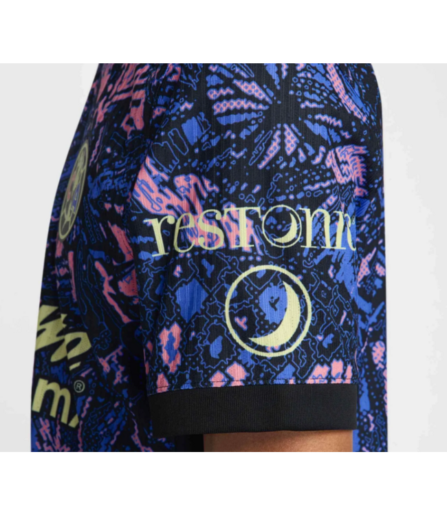 Nike Nike Club America 2024-25 Authentic Third Jersey - Medium Blue/Black/Lemon Chiffon