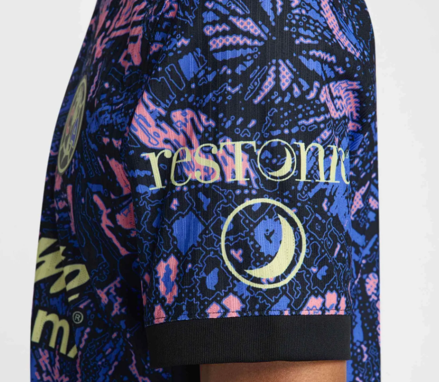 Nike Club America 2024-25 Authentic Third Jersey - Medium Blue/Black/Lemon Chiffon