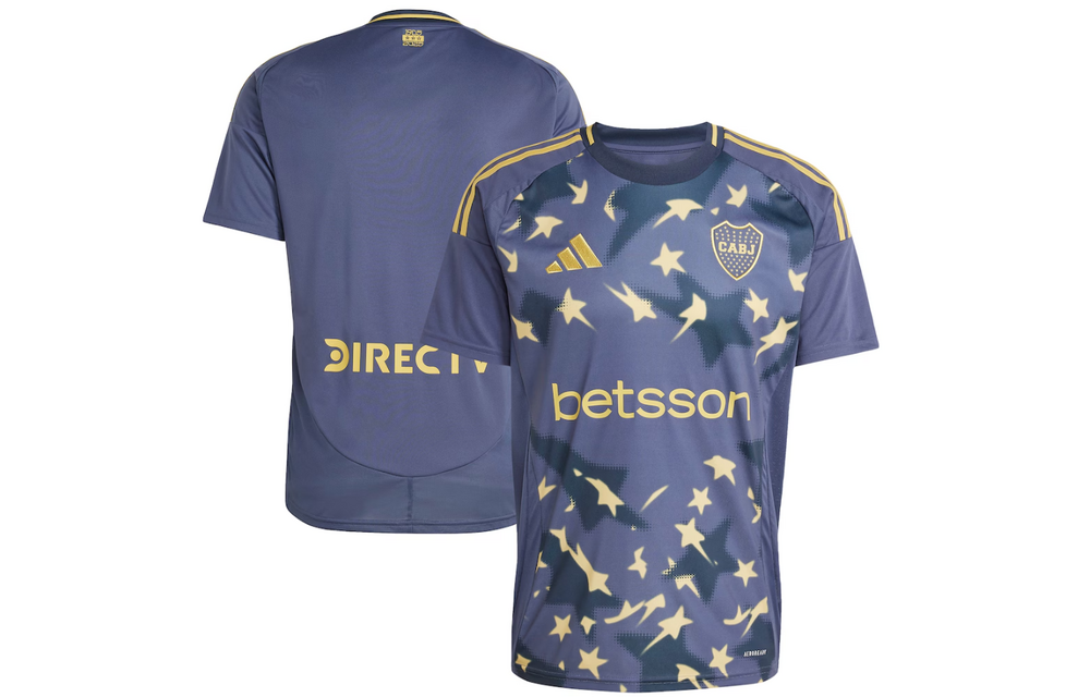 adidas Boca Juniors 2024-2025 Third Jersey - Shadow Navy/Pyrite