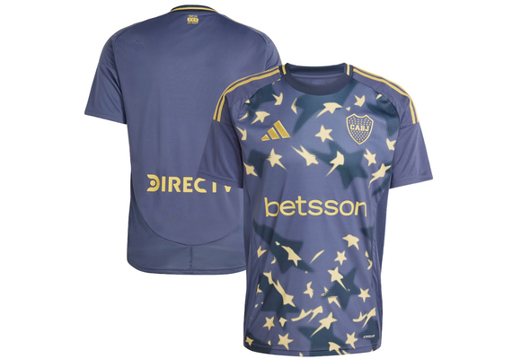 adidas Boca Juniors 2024-2025 Third Jersey - Shadow Navy/Pyrite