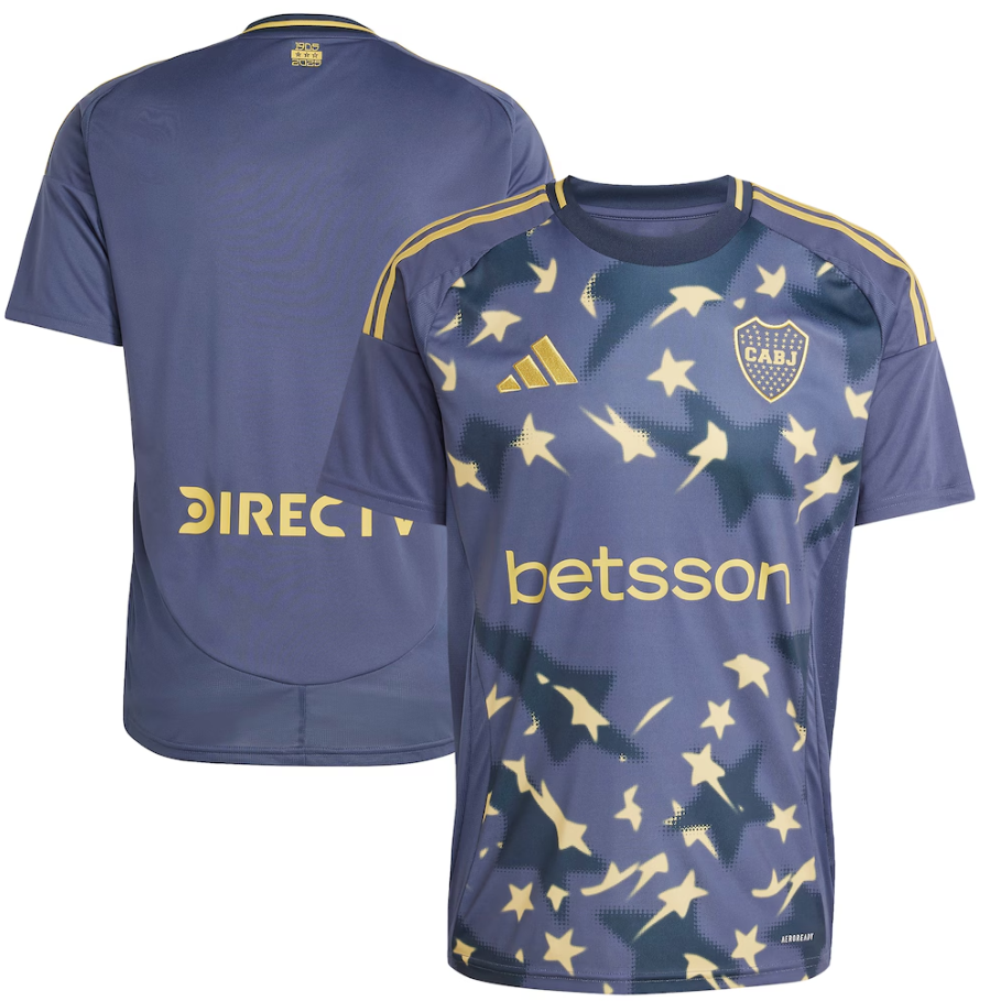 adidas Boca Juniors 2024-2025 Third Jersey - Shadow Navy/Pyrite