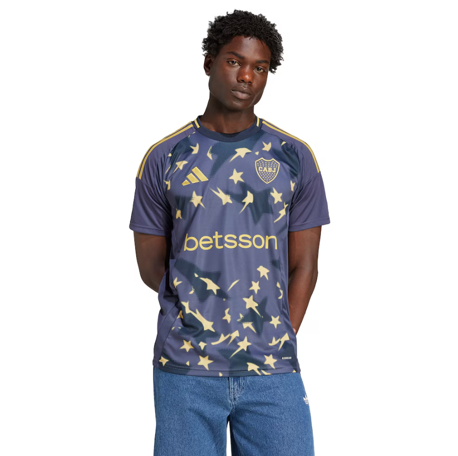 adidas Boca Juniors 2024-2025 Third Jersey - Shadow Navy/Pyrite