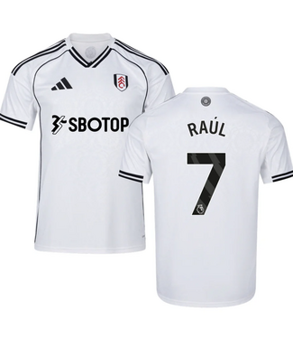 Nike adidas Fulham 2025 - 26 Raul # 9 Home Jersey + PL Patch- White/Black