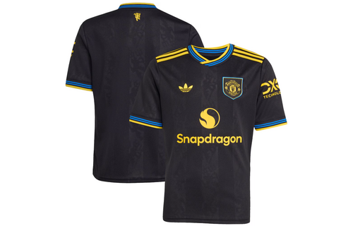 adidas Youth Manchester United 2025 - 26 Third Jersey - Black