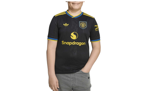 adidas Youth Manchester United 2025 - 26 Third Jersey - Black