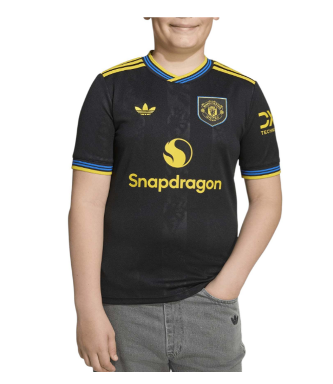 adidas adidas Youth Manchester United 2025 - 26 Third Jersey - Black