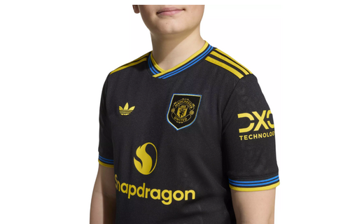 adidas Youth Manchester United 2025 - 26 Third Jersey - Black