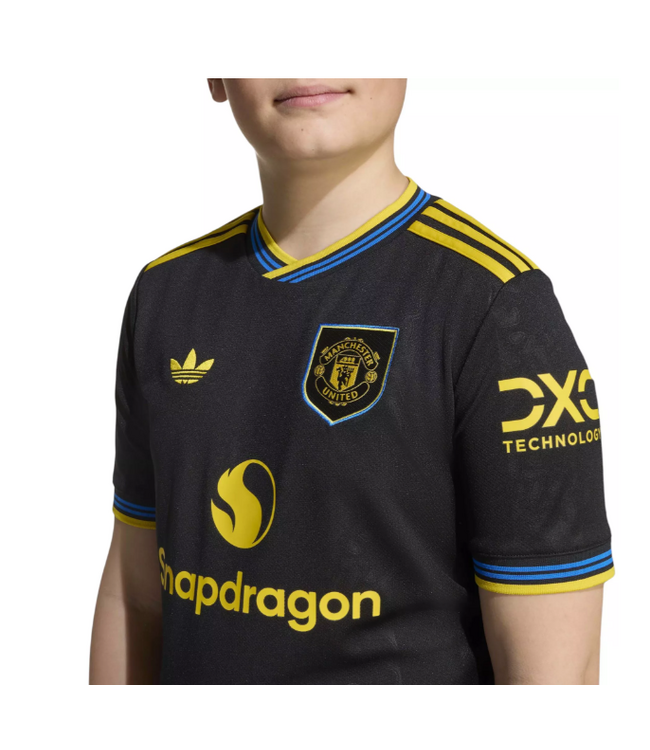 adidas adidas Youth Manchester United 2025 - 26 Third Jersey - Black