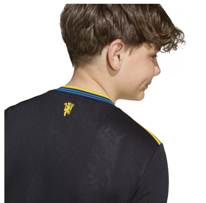 adidas Youth Manchester United 2025 - 26 Third Jersey - Black