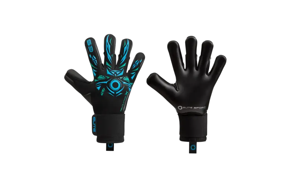 Elite Sports Combi Revolution II BB GK Goal Keeper Gloves - Black/Green/Emerald