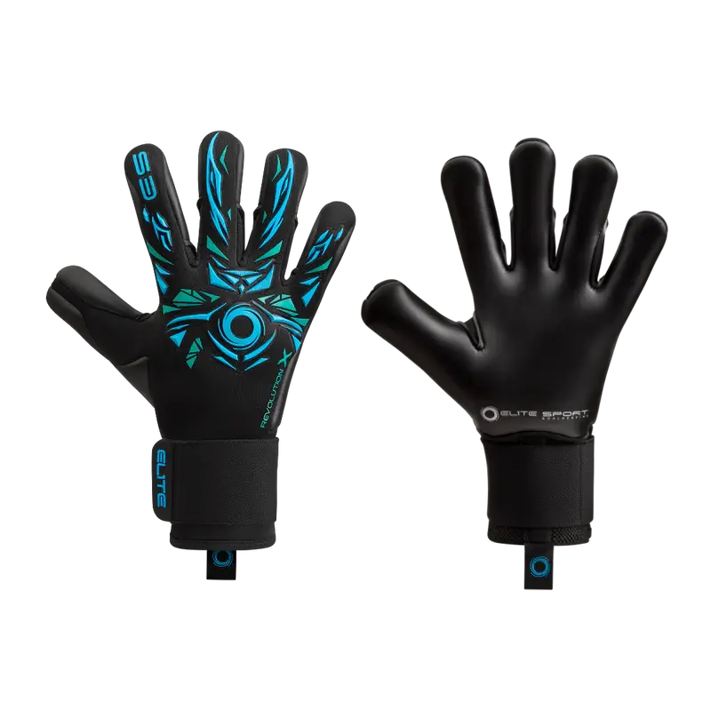Elite Sports Combi Revolution II BB GK Goal Keeper Gloves - Black/Green/Emerald