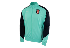 Nike NWSL Kansas City KC Current 2025 Anthem Jacket - Hyper Turquoise/Dark Obsidian