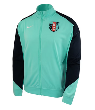Nike Nike NWSL Kansas City KC Current 2025 Anthem Jacket - Hyper Turquoise/Dark Obsidian
