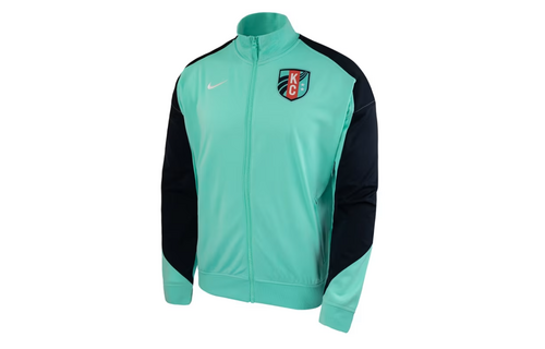 Nike NWSL Kansas City KC Current 2025 Anthem Jacket - Hyper Turquoise/Dark Obsidian