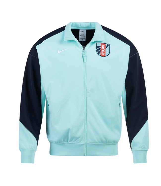 Nike Nike NWSL Kansas City KC Current 2025 Anthem Jacket - Hyper Turquoise/Dark Obsidian