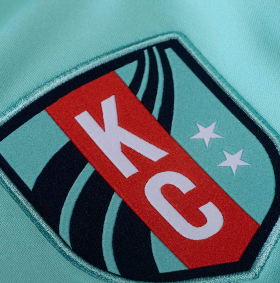 Nike NWSL Kansas City KC Current 2025 Anthem Jacket - Hyper Turquoise/Dark Obsidian