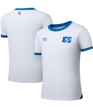 Umbro Umbro 2025 El Salvador Away Jersey - White/Sky Blue