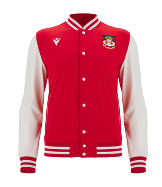 Macron Macron Wrexham AFC  2025 - 26 Authentic Varsity Jacket - Red/White