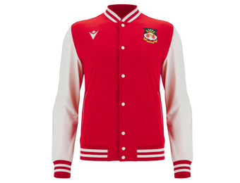 Macron Wrexham AFC  2025 - 26 Authentic Varsity Jacket - Red/White