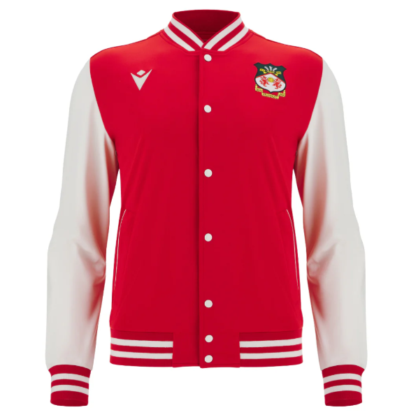 Macron Wrexham AFC  2025 - 26 Authentic Varsity Jacket - Red/White