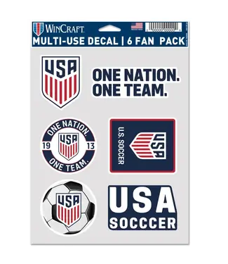 Wincraft WinCraft USA United States National Team Multi Use 6 Pack Soccer Fan Decal
