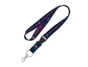 Wincraft Saint Louis SC  Soccer Lanyard w/ Detachable buckle - Navy Blue/Pink