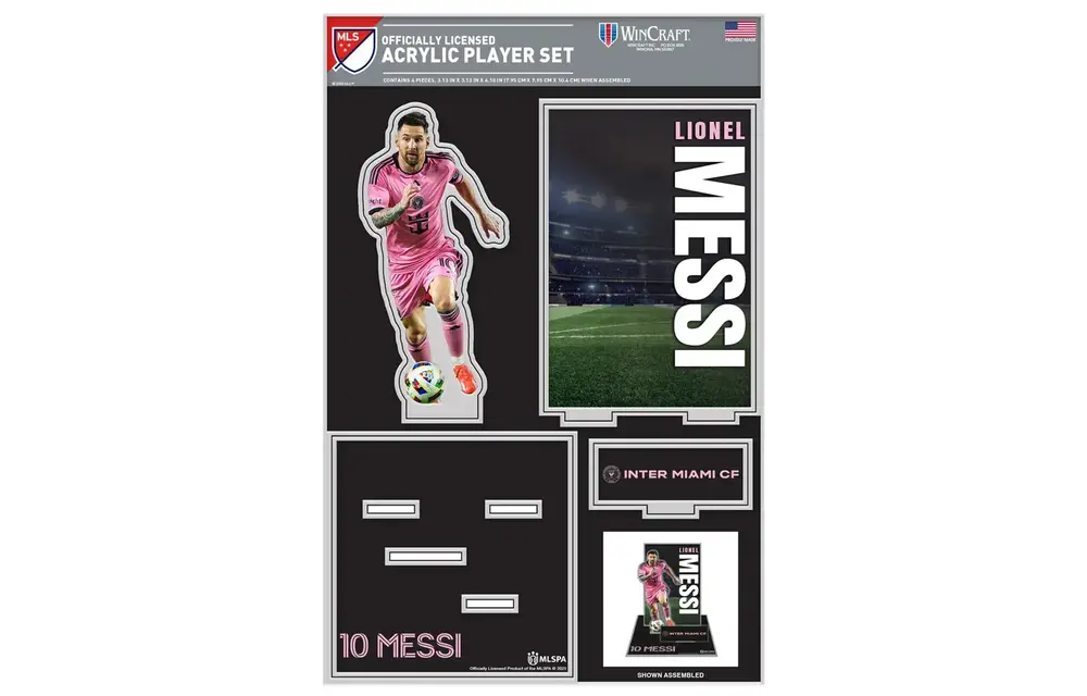 Wincraft Lionel Messi - Inter Miami  CF Premium Acrylic Stand Up Set