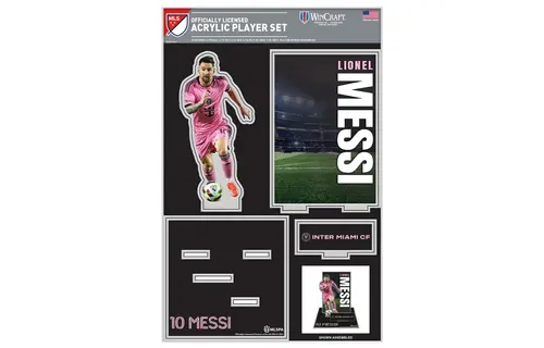 Wincraft Lionel Messi - Inter Miami  CF Premium Acrylic Stand Up Set