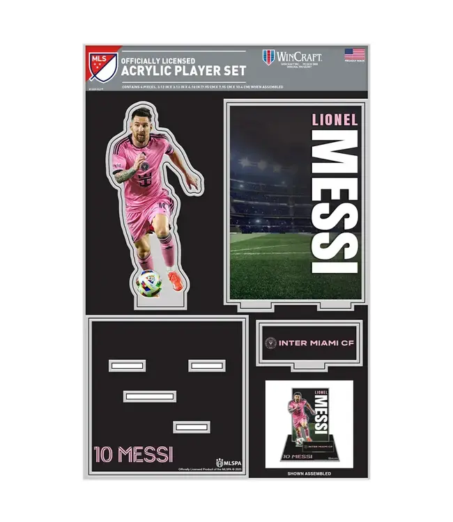 Wincraft Wincraft Lionel Messi - Inter Miami  CF Premium Acrylic Stand Up Set