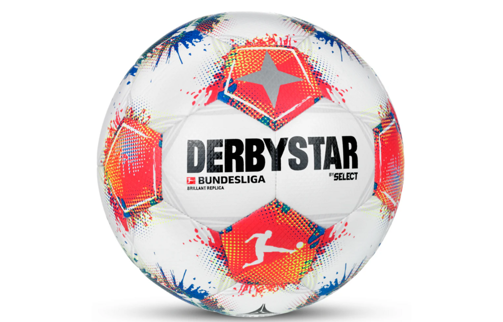 Select Derbystar Bundesliga 25 / 26Soccer Ball - White/Crimson/Multi