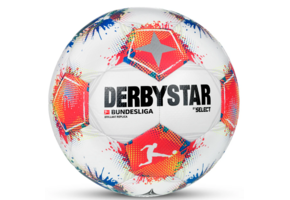 Select Derbystar Bundesliga 25 / 26Soccer Ball - White/Crimson/Multi