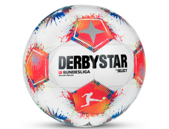 Select Derbystar Bundesliga 25 / 26Soccer Ball - White/Crimson/Multi