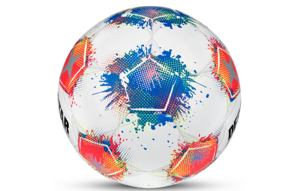 Select Derbystar Bundesliga 25 / 26Soccer Ball - White/Crimson/Multi