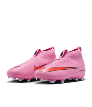 Nike Nike Jr Zoom Mercurial Superfly 10 Academy FG Cleats - Magic Flamingo/Total Crimson/Black