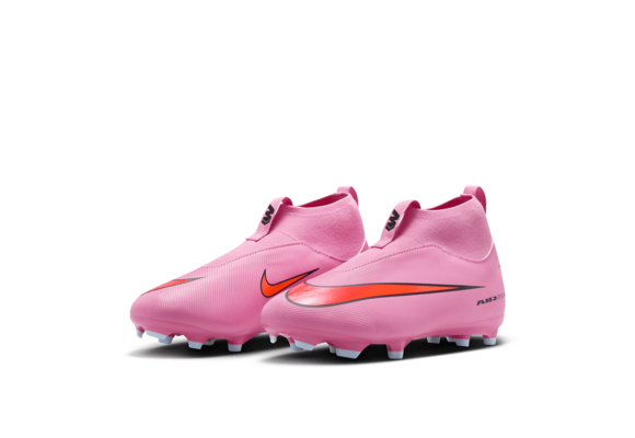 Nike Jr Zoom Mercurial Superfly 10 Academy FG Cleats - Magic Flamingo/Total Crimson/Black