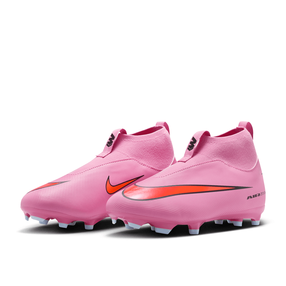 Nike Jr Zoom Mercurial Superfly 10 Academy FG Cleats - Magic Flamingo/Total Crimson/Black