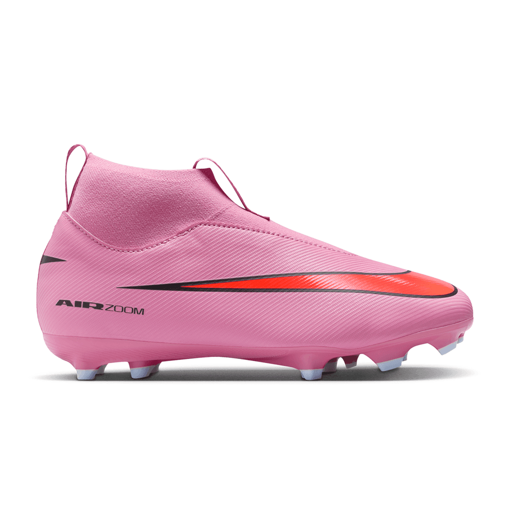 Nike Jr Zoom Mercurial Superfly 10 Academy FG Cleats - Magic Flamingo/Total Crimson/Black