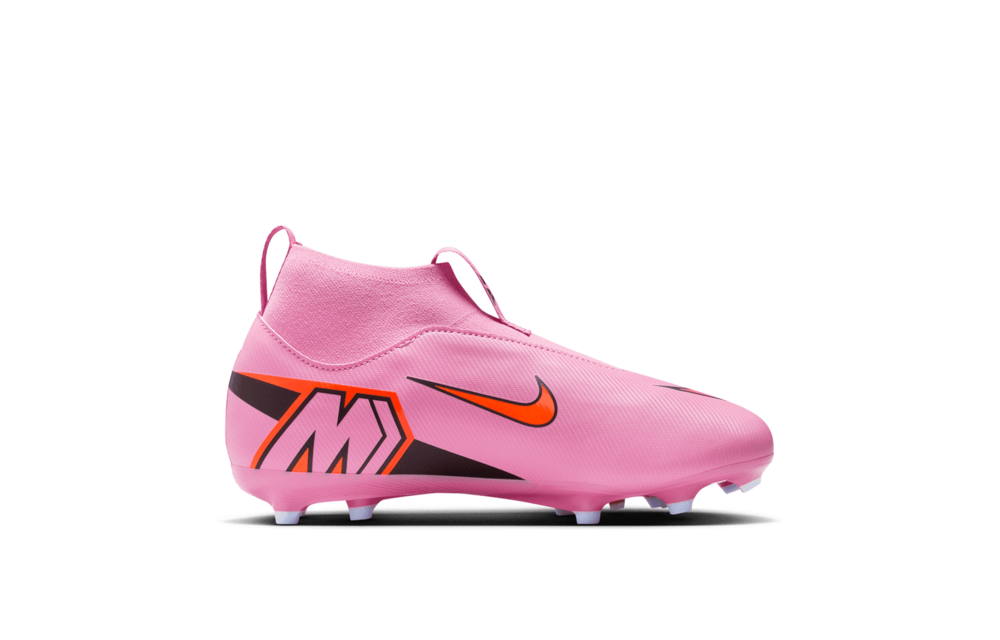 Nike Jr Zoom Mercurial Superfly 10 Academy FG Cleats - Magic Flamingo/Total Crimson/Black