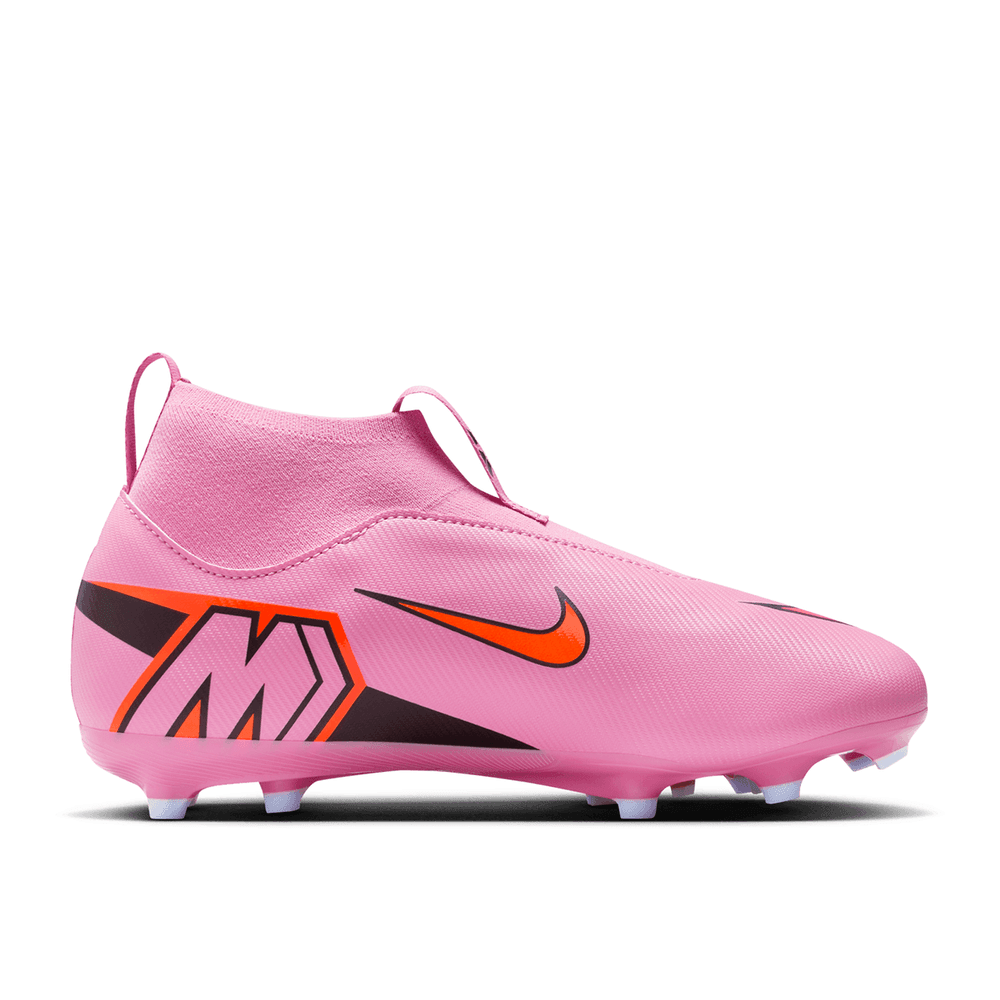 Nike Jr Zoom Mercurial Superfly 10 Academy FG Cleats - Magic Flamingo/Total Crimson/Black