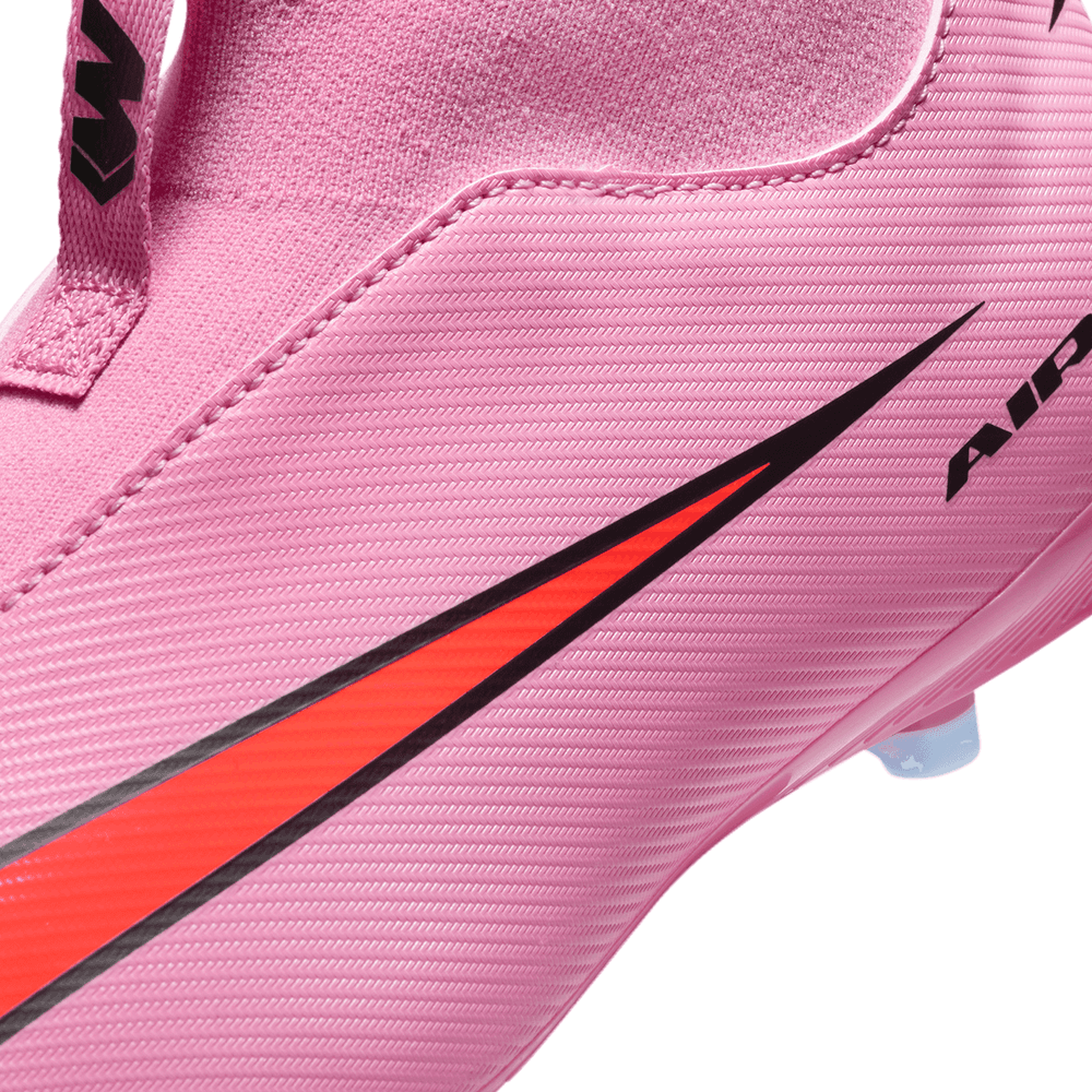 Nike Jr Zoom Mercurial Superfly 10 Academy FG Cleats - Magic Flamingo/Total Crimson/Black