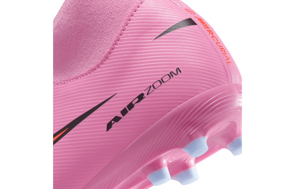 Nike Jr Zoom Mercurial Superfly 10 Academy FG Cleats - Magic Flamingo/Total Crimson/Black